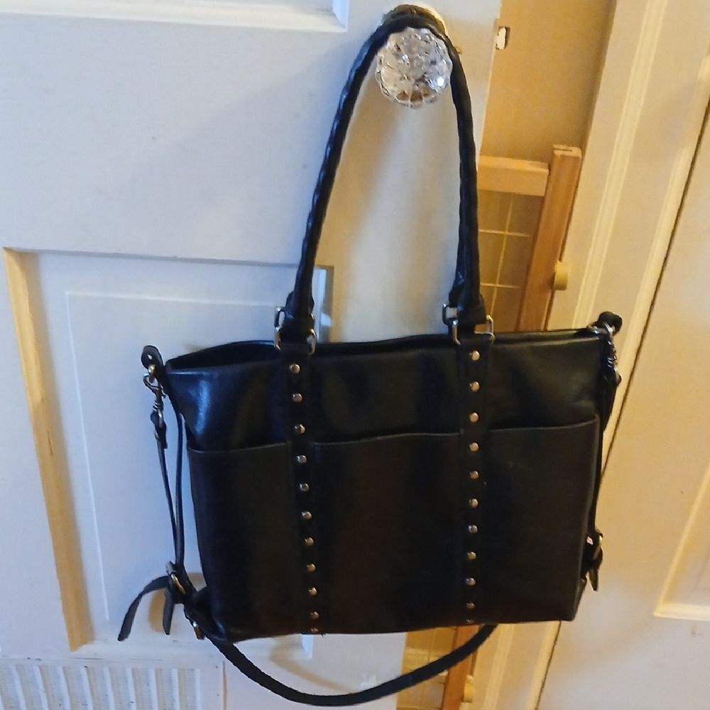 Black Studded Women's Bag